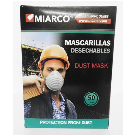 Mascarilla papel antipolvo desechable