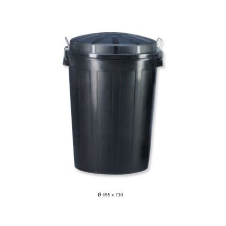 Cubo basura 95L negro
