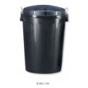 Cubo basura 95L negro