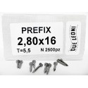 Caja clavos prefijar 2.8x16, 16 mm largo