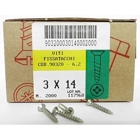 Caja tornillo arpón  3/14 Tor