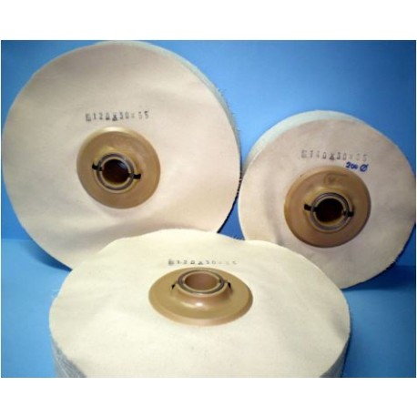 Cepillo 100 discos de tela cosidos