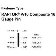 Caja Pins 16G Raptor Series 14P 16mm